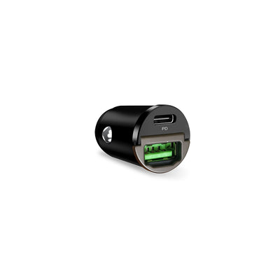 Incarcator auto Puro Mini 30W Power Delivery Usb-c Usb-a - Negru