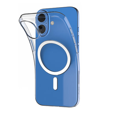 Husa Puro 03 Mag Magsafe Silicone pentru iPhone 16 Plus - Transparent