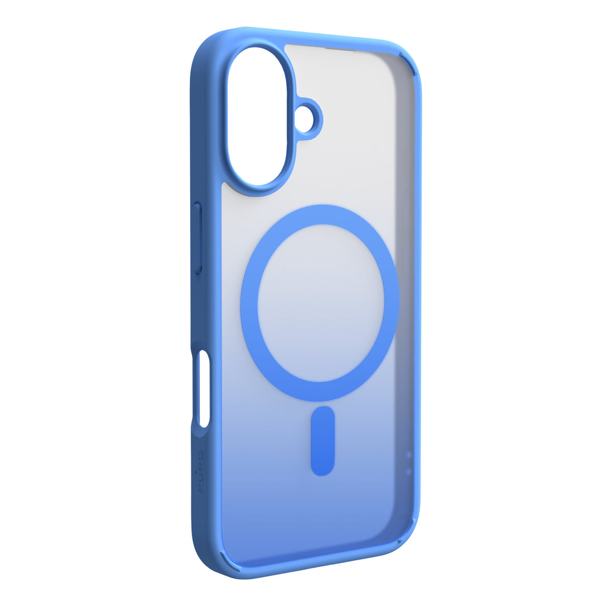 Husa Puro Gradient Magsafe Silicone pentru iPhone 16 - Albastru