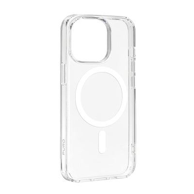 Husa Puro Cover In PC+TPU+TPE cu Integrated Magnets "Lite MAG PRO" pentru iPhone 15 Pro, Alb Color