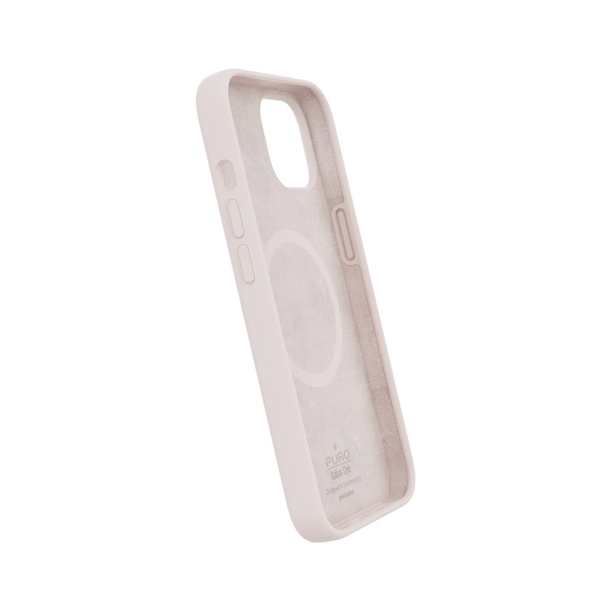 Husa Puro Icon Mag Pro Magsafe Silicone pentru iPhone 13 / 14 - Roz
