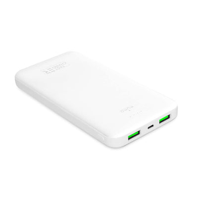 Acumulator extern Puro Alb 10000mAh 12W 2xUSB-A + Usb-c - Alb