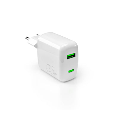 Incarcator priza Puro 65W Gan Usb-a Usb-c - Alb