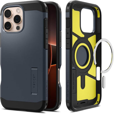 Husa Spigen Tough Armor Magsafe cu Stand pentru iPhone 16 Pro Max - Gri inchis