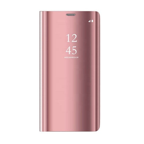 Husa Smart Transparent View pentru Samsung M31s Roz