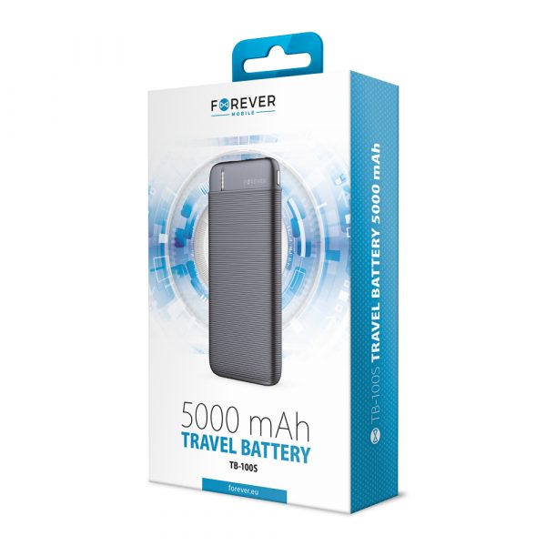 Forever power bank TB-100S 5000 mAh negru