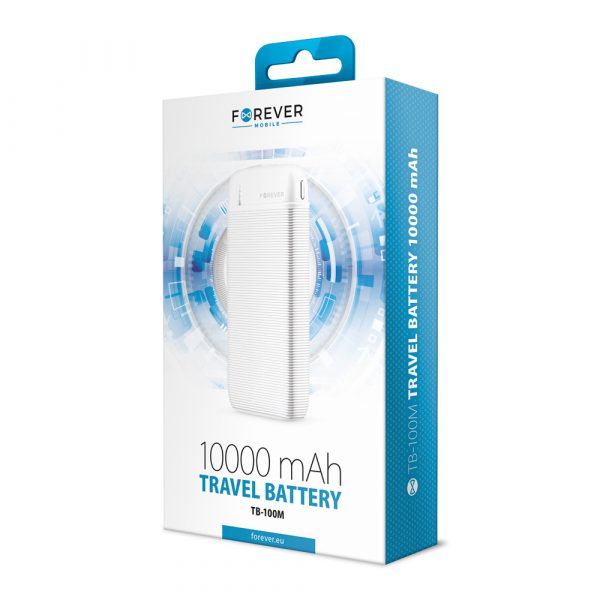 Forever power bank TB-100M 10000 mAh alb