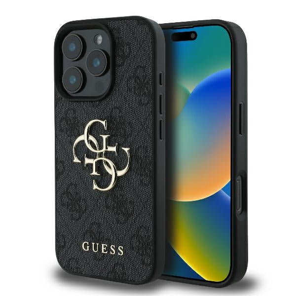 Husa Guess 4G Big Logo iPhone 16 Pro Max - Negru