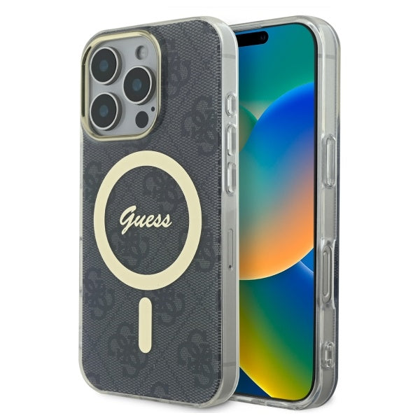 Husa Guess IML 4G Magsafe iPhone 16 Pro - Negru