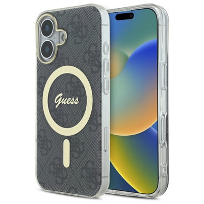 Husa Guess IML 4G Magsafe iPhone 16 - Negru