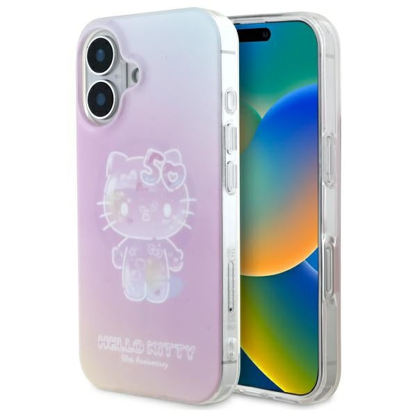 Husa Hello Kitty IML 50th Anniversary Magsafe iPhone 16 - Roz