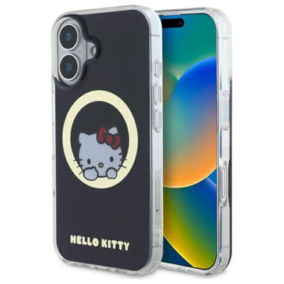 Husa Hello Kitty IML Sweet Kitty Magsafe iPhone 16 - Negru
