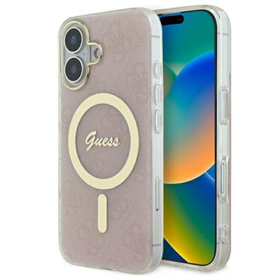 Husa Guess IML 4G Magsafe iPhone 16 Plus - Roz