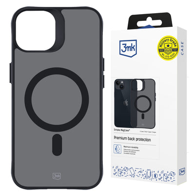 Husa 3mk Smoke Magcase cu Magsafe pentru iPhone 14 Plus - Semi-Transparent