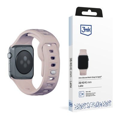 Curea 3mk Silicone pentru Apple Watch 38 / 40 / 41 Mm - Bej