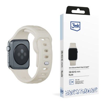Curea 3mk Silicone pentru Apple Watch 38/40/41 Mm - Alb