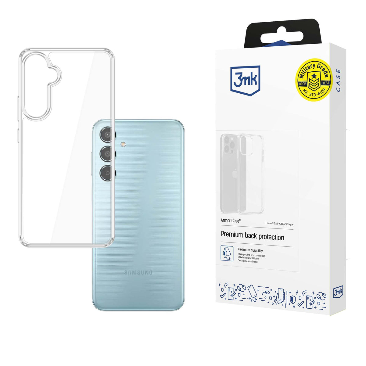 Husa 3mk Armor pentru Samsung Galaxy M35 - Transparent