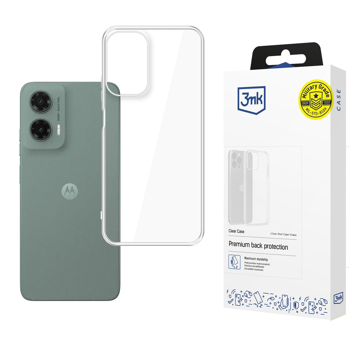 Husa 3mk Transparent pentru Motorola Moto G35 5G - Transparent
