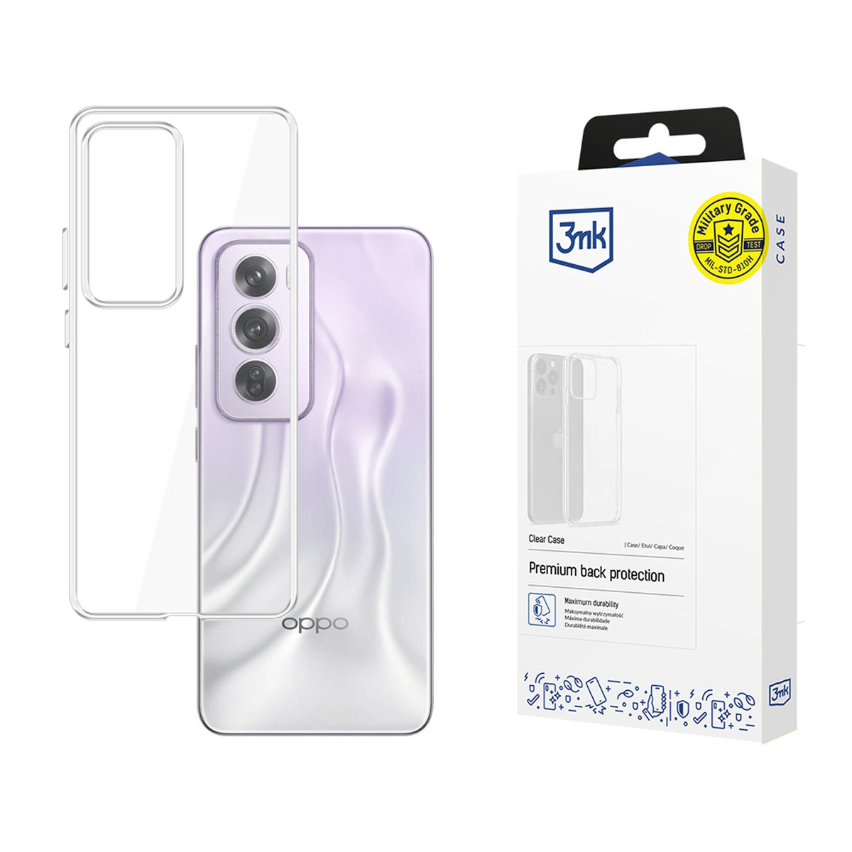 Husa 3mk Transparent pentru Oppo Reno 12 Pro - Transparent