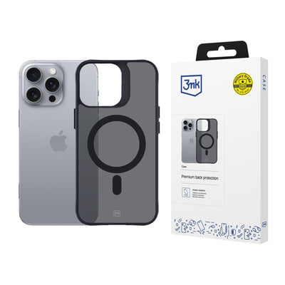 Husa 3mk Smoke Magcase cu Magsafe pentru iPhone 16 Pro Max - Semi-Transparent