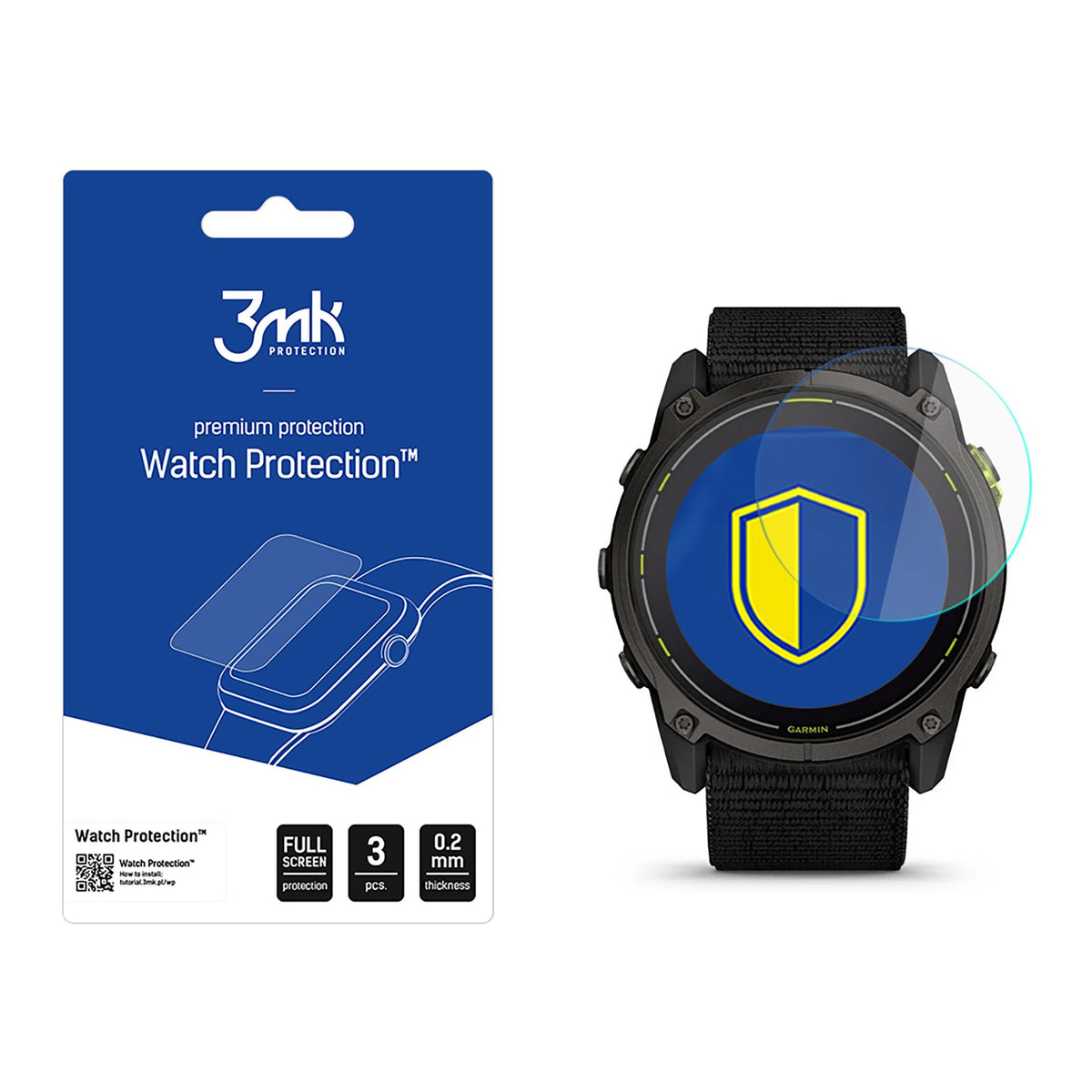 Folie sticla hibrida 3mk Watch Protection Flexibleglass pentru Garmin Enduro 3