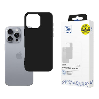 Husa 3mk Matt pentru iPhone 16 Pro - Negru