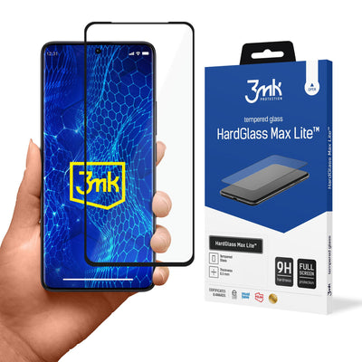 Folie sticla 3mk Hardglass Max Lite cu Negru Frame pentru Xiaomi Redmi Note 13 Pro+