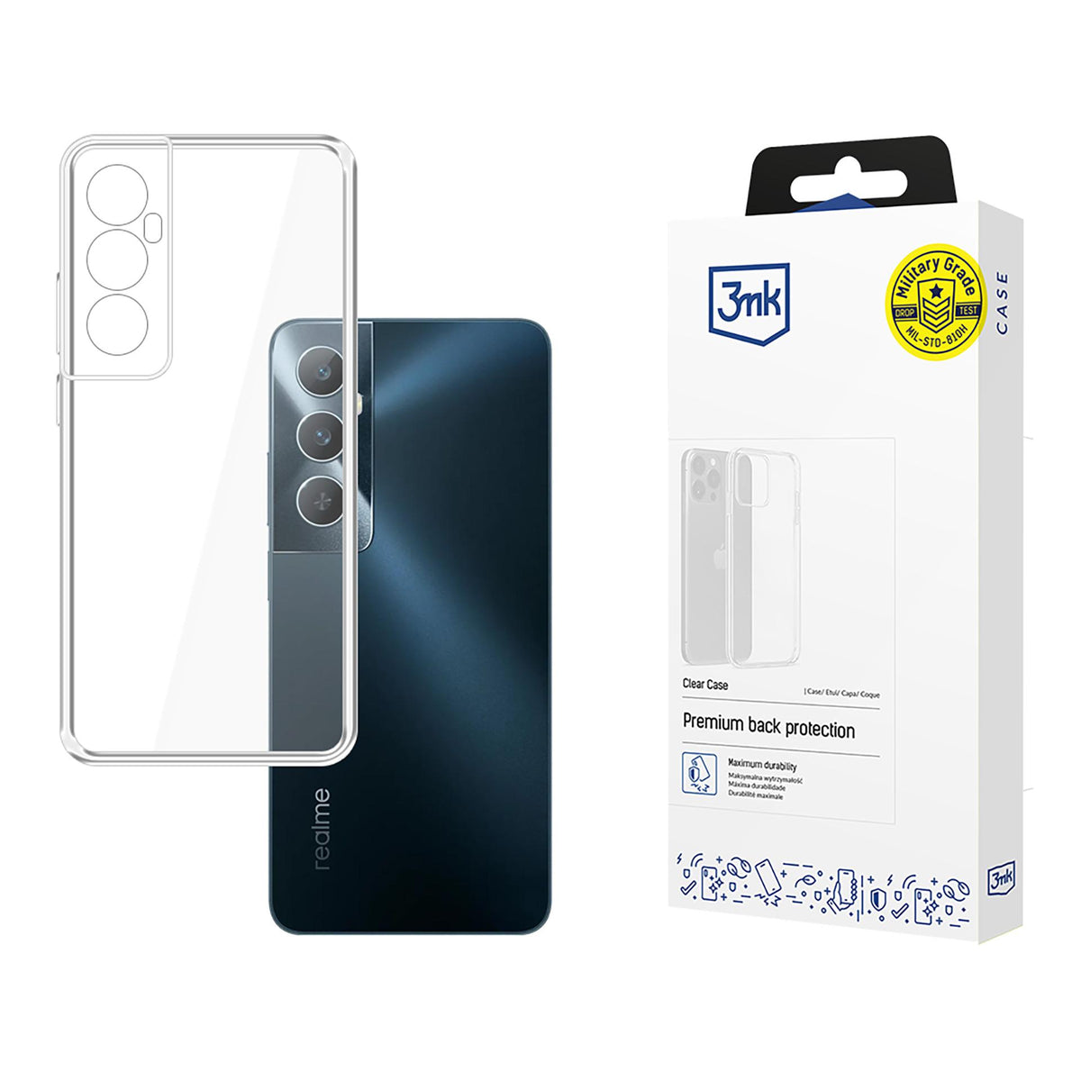 Husa 3mk Transparent pentru Realme C65 - Transparent