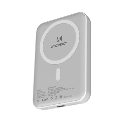 Acumulator extern Wozinsky 10000 Mah Magnetic - Alb