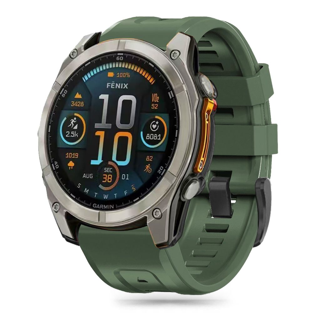 Curea Tech-protect Silicone pentru Garmin Fenix 5S / 5S Plus / 6S / 6S Pro / 7S / 8 (43MM) - Verde