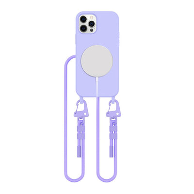 Husa Tech-protect Magnecklace Magsafe pentru iPhone 12 / 12 Pro - Lavender