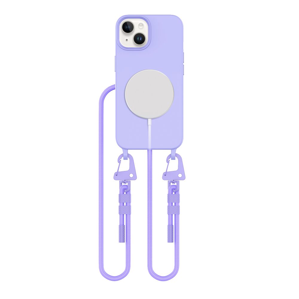 Husa Tech-protect Magnecklace Magsafe iPhone 14 - Lavender