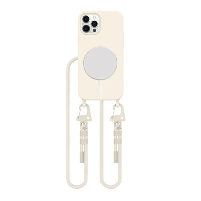 Husa Tech-protect Magnecklace Magsafe pentru iPhone 12 / 12 Pro - Bej