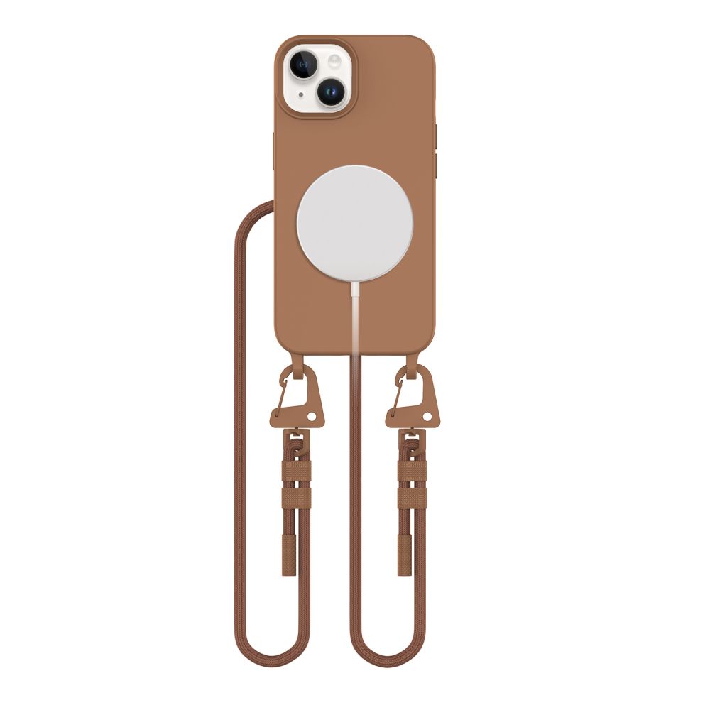 Husa Tech-protect Magnecklace Magsafe iPhone 14 - Maro