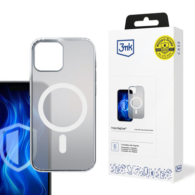 Husa 3mk Frosty Magcase Alb pentru Apple iPhone 12 Pro Max - Alb