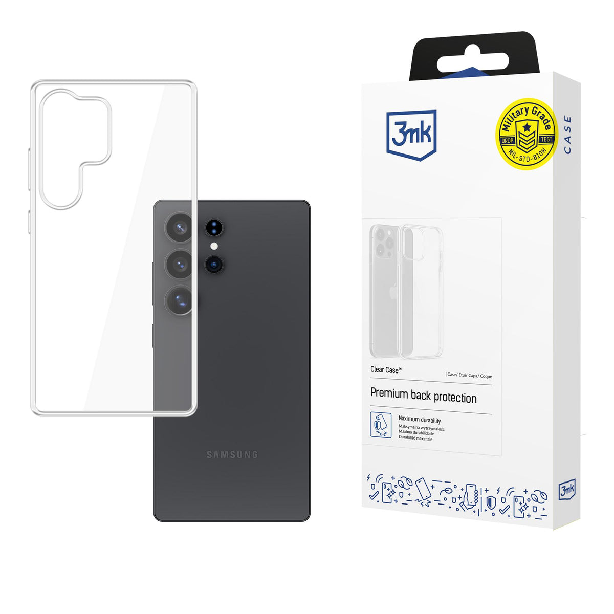 Husa 3mk Transparent pentru Samsung Galaxy S25 Ultra - Transparent