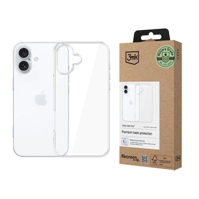 Husa 3mk Transparent Eco pentru Apple iPhone 16 Plus - Transparent
