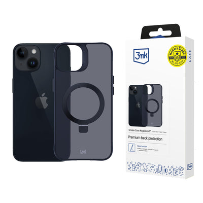 Husa 3mk Smoke Mag&Stand pentru Apple iPhone 14 Plus - Negru