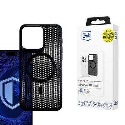 Husa 3mk Cooling Magcase pentru Apple iPhone 14 Pro Max - Negru