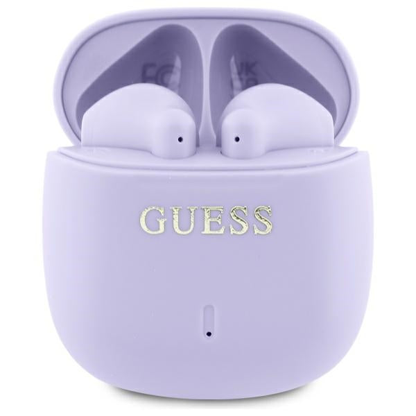 Casti Guess Bluetooth TWS + Docking Station Mov/Mov Printed Classic Logo
