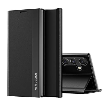 Husa Sleep Pro Samsung Galaxy S25 cu Flip And Stand - Negru