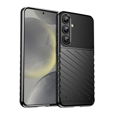 Husa Thunder pentru Samsung Galaxy S25+ Silicone Armored Cover - Negru