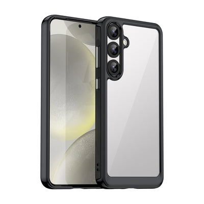 Husa Outer Space cu Gel Frame pentru Samsung Galaxy S25+ - Negru