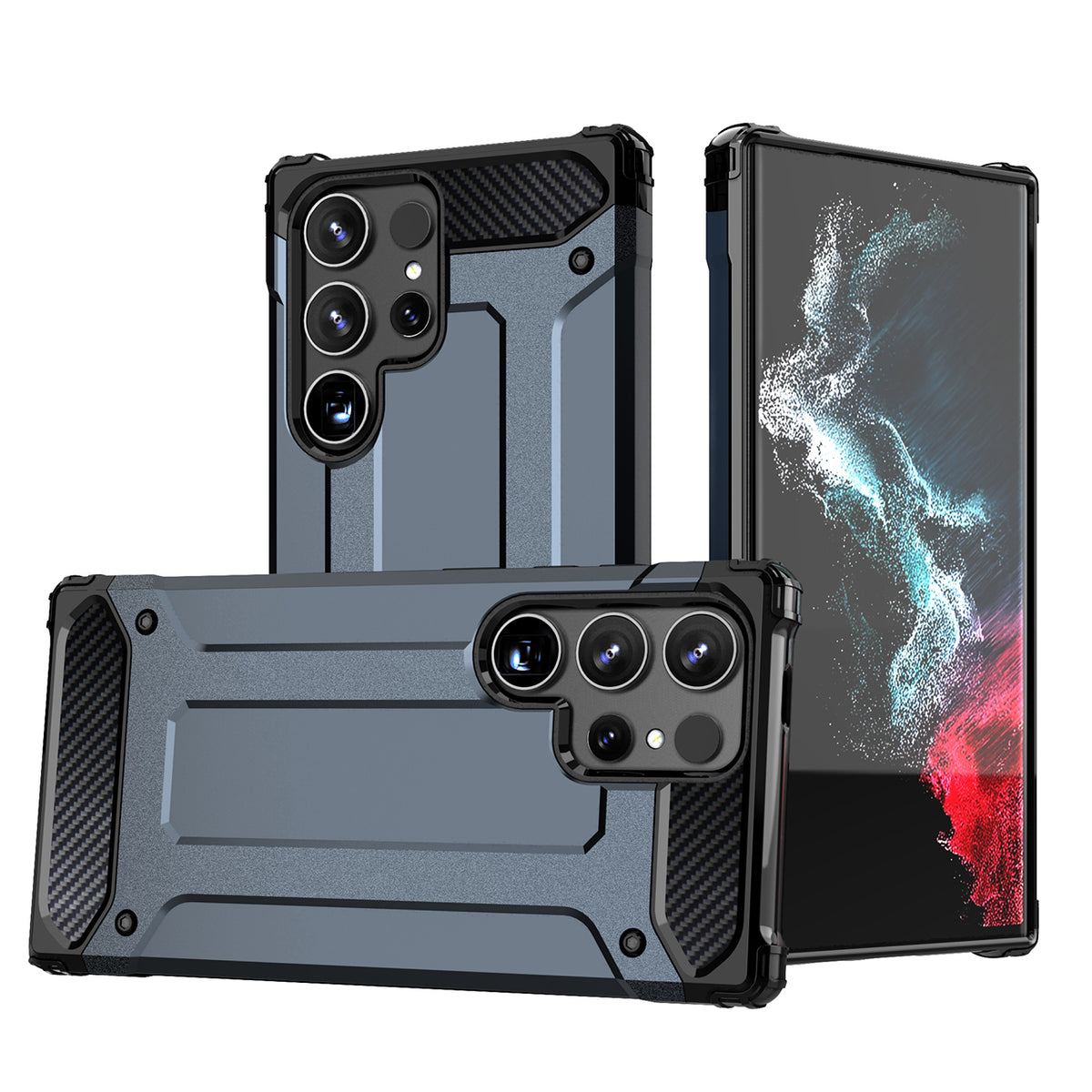 Husa Hybrid Armor pentru Samsung Galaxy S25 Ultra Armored Hybrid - Albastru