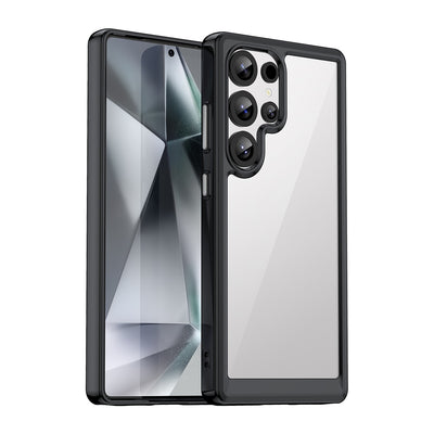 Husa Outer Space cu Gel Frame pentru Samsung Galaxy S25 Ultra - Negru