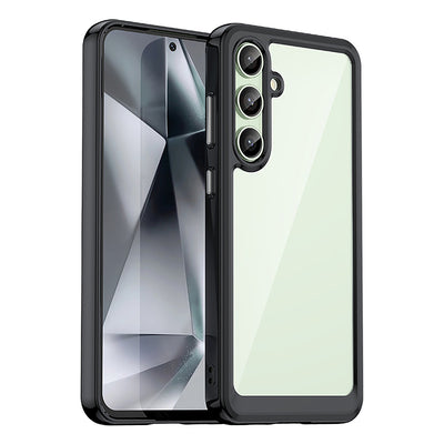 Husa Outer Space cu Gel Frame pentru Samsung Galaxy S24 FE - Negru