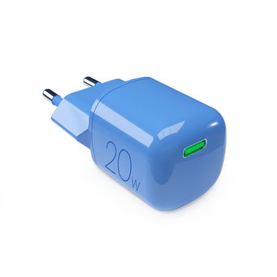 Incarcator priza Puro 20W Gan Usb-c - Albastru