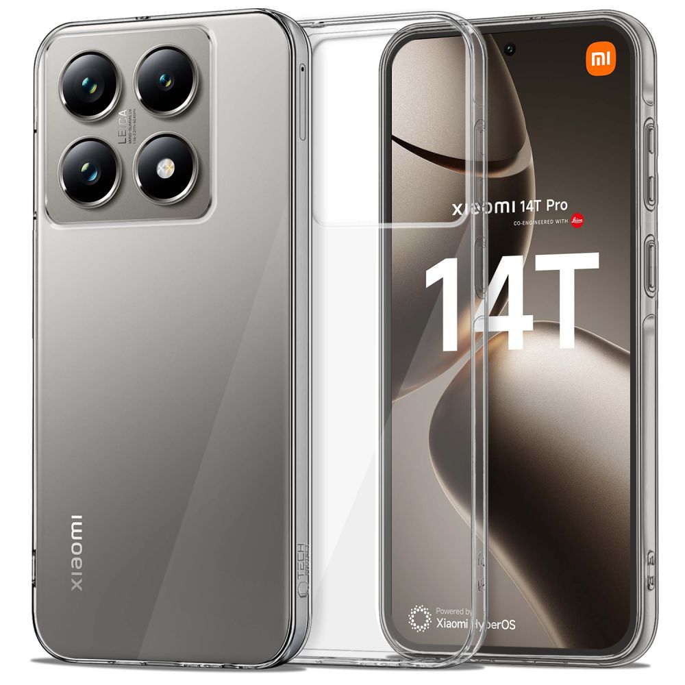 Husa Tech-protect Flexair Hybrid pentru Xiaomi 14T Pro - Transparent
