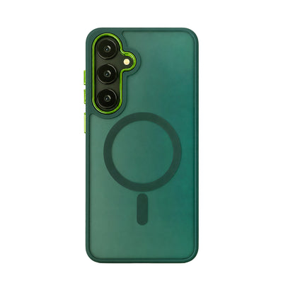 Husa Wozinsky Fashion cu Magsafe pentru Samsung Galaxy S24 FE - Verde
