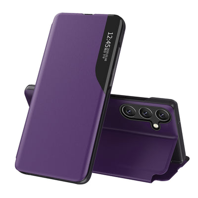 Husa Eco Leather View Elegant cu Flap And Stand Function pentru Samsung Galaxy A26 - Mov